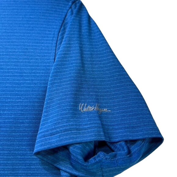 WALTER HAGEN Mens Short Sleeve Shirt Cerulean Blue Men's Size XL - Picture 4 of 8